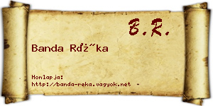 Banda Réka névjegykártya