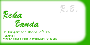 reka banda business card